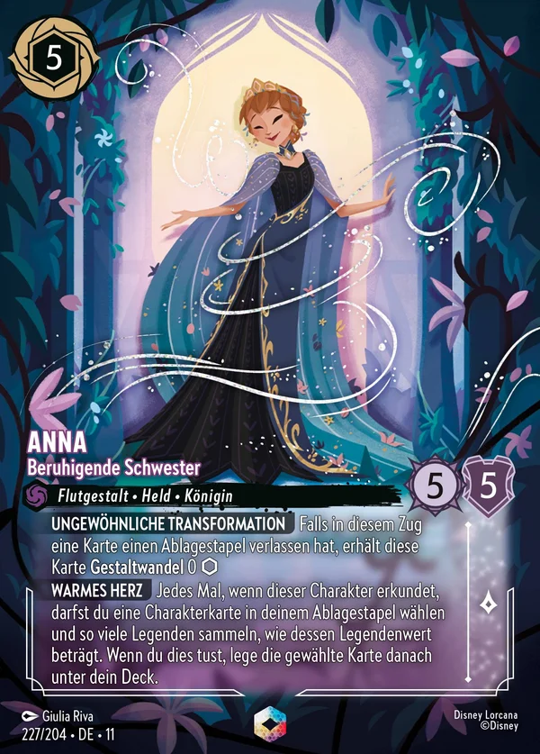 Anna - Beruhigende Schwester — Disney Lorcana Charakter card from Winterspell