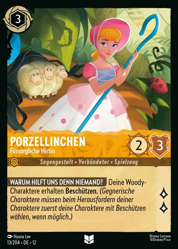 Porzellinchen - Fürsorgliche Hirtin — Disney Lorcana Charakter card from Wilds Unknown