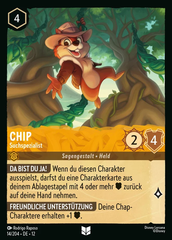 Chip - Suchspezialist — Disney Lorcana Charakter card from Wilds Unknown