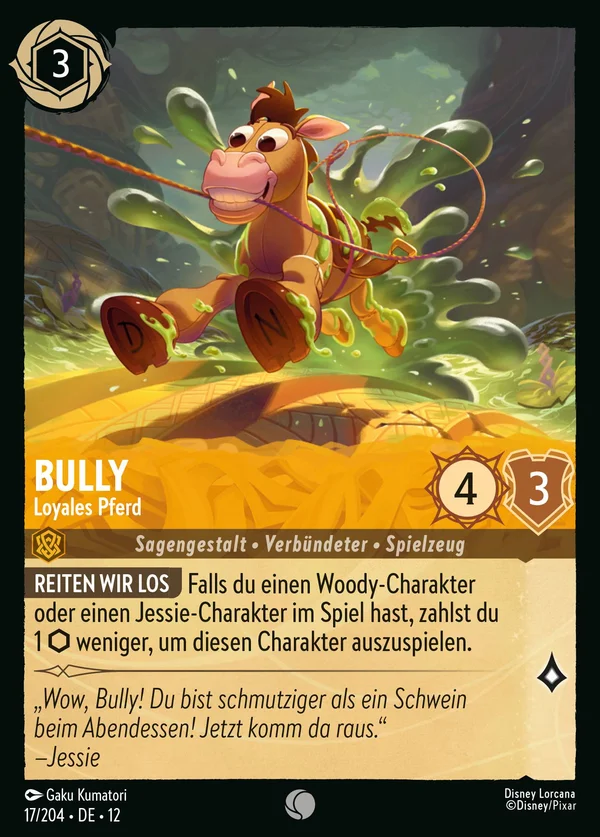 Bully - Loyales Pferd — Disney Lorcana Charakter card from Wilds Unknown