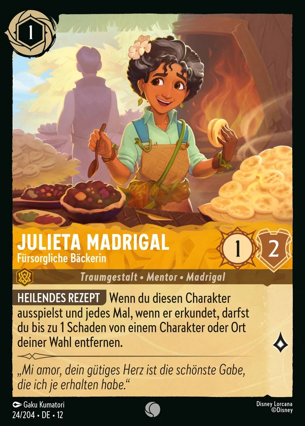 Julieta Madrigal - Fürsorgliche Bäckerin — Disney Lorcana Charakter card from Wilds Unknown