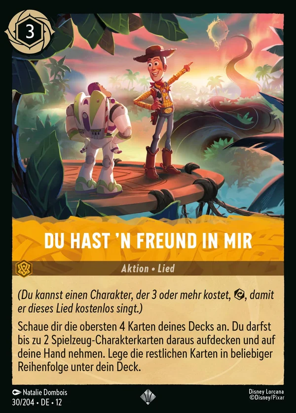 Du hast 'n Freund in mir — Disney Lorcana Aktion card from Wilds Unknown