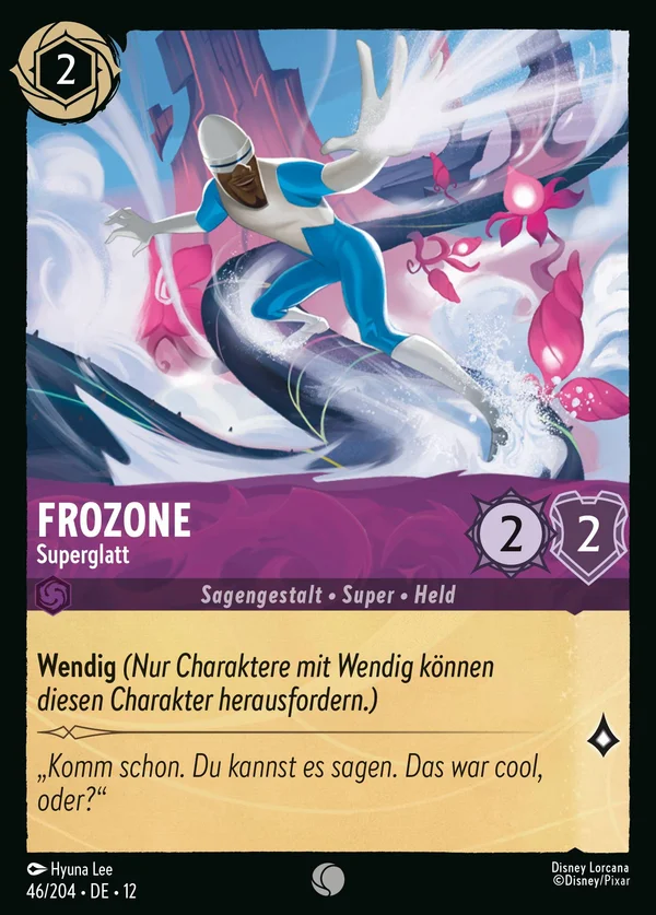 Frozone - Superglatt — Disney Lorcana Charakter card from Wilds Unknown