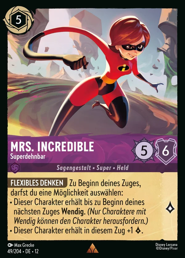 Mrs. Incredible - Superdehnbar — Disney Lorcana Charakter card from Wilds Unknown