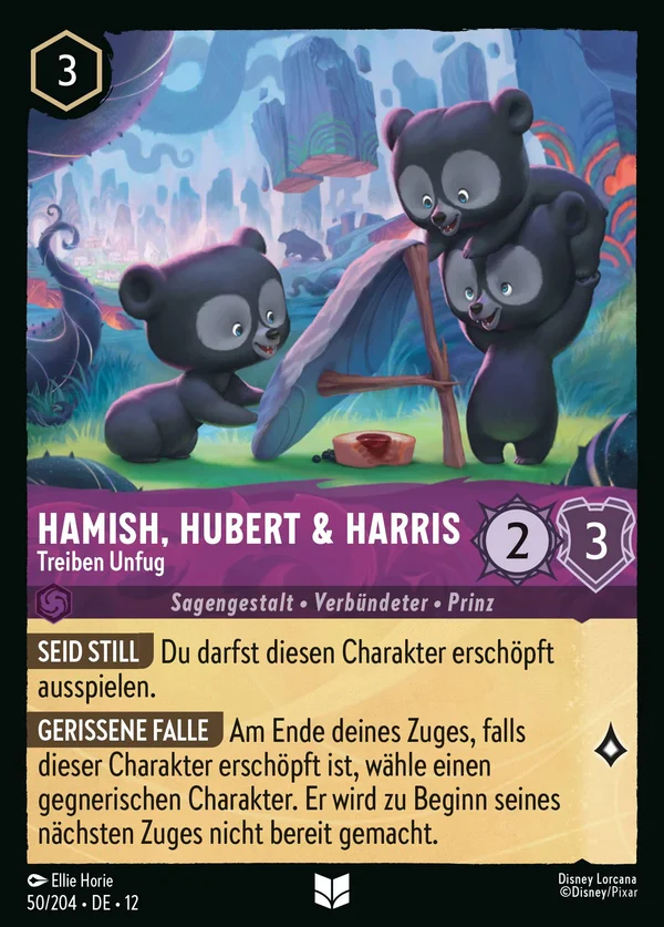 Hamish, Hubert & Harris - Treiben Unfug — Disney Lorcana Charakter card from Wilds Unknown