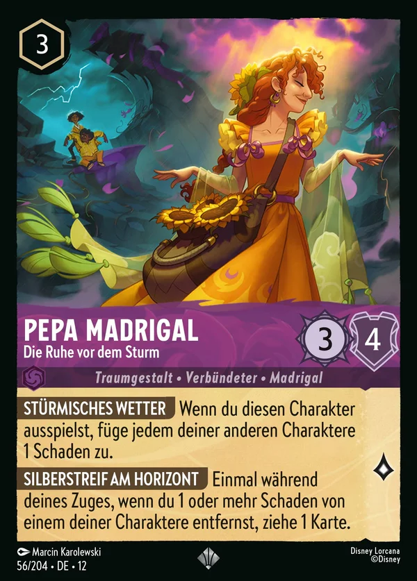 Pepa Madrigal - Die Ruhe vor dem Sturm — Disney Lorcana Charakter card from Wilds Unknown