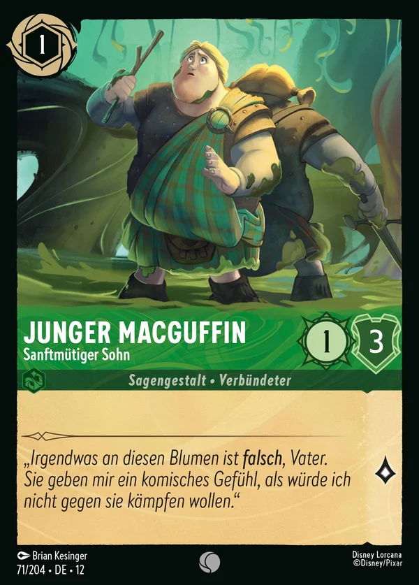 Junger MacGuffin - Sanftmütiger Sohn — Disney Lorcana Charakter card from Wilds Unknown