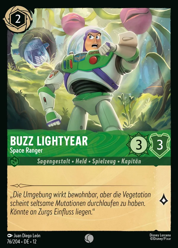 Buzz Lightyear - Space Ranger — Disney Lorcana Charakter card from Wilds Unknown