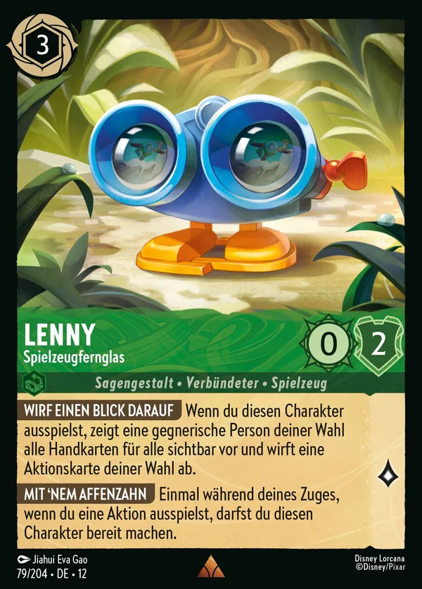 Lenny - Spielzeugfernglas — Disney Lorcana Charakter card from Wilds Unknown