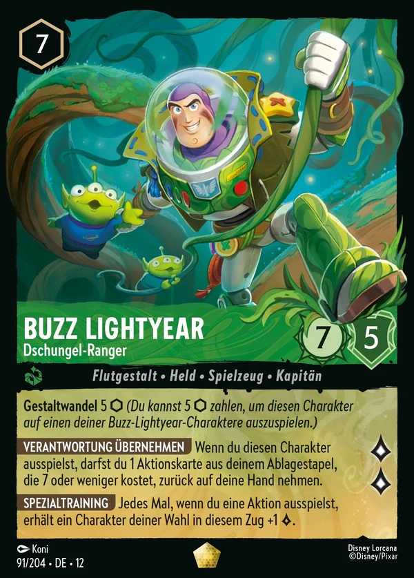Buzz Lightyear - Dschungel-Ranger — Disney Lorcana Charakter card from Wilds Unknown