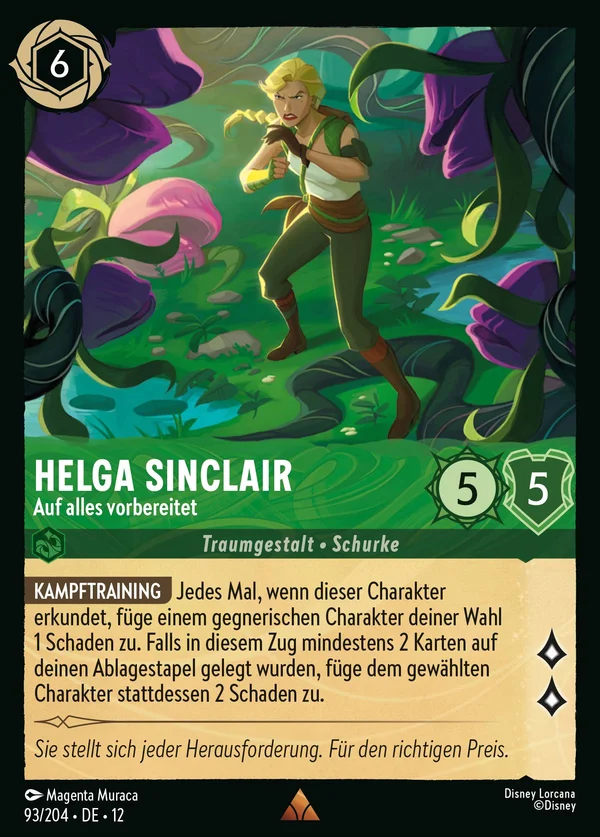 Helga Sinclair - Auf alles vorbereitet — Disney Lorcana Charakter card from Wilds Unknown