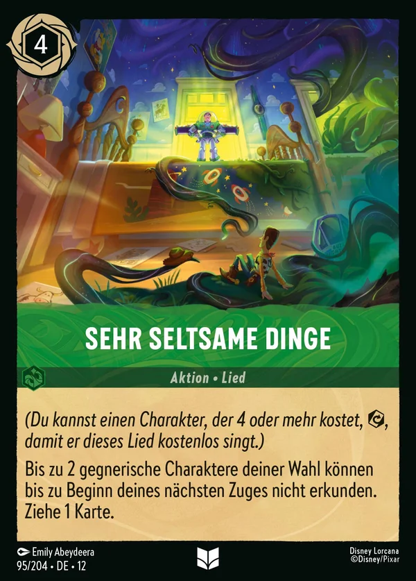 Sehr seltsame Dinge — Disney Lorcana Aktion card from Wilds Unknown