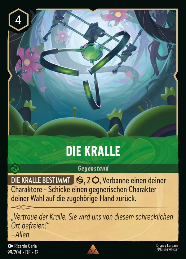 Die Kralle — Disney Lorcana Gegenstand card from Wilds Unknown