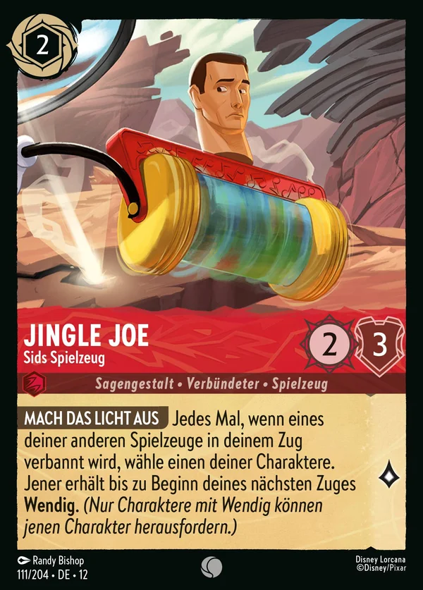 Jingle Joe - Sids Spielzeug — Disney Lorcana Charakter card from Wilds Unknown