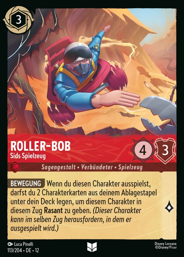 Roller-Bob - Sids Spielzeug — Disney Lorcana Charakter card from Wilds Unknown