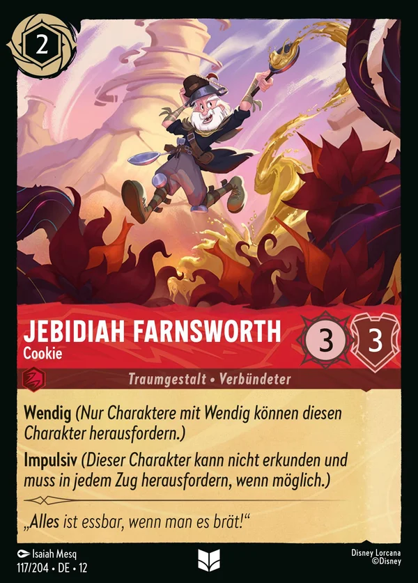 Jebidiah Farnsworth - Cookie — Disney Lorcana Charakter card from Wilds Unknown