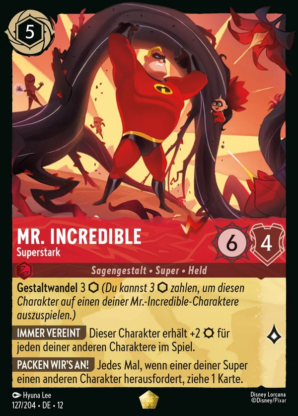 Mr. Incredible - Superstark — Disney Lorcana Charakter card from Wilds Unknown