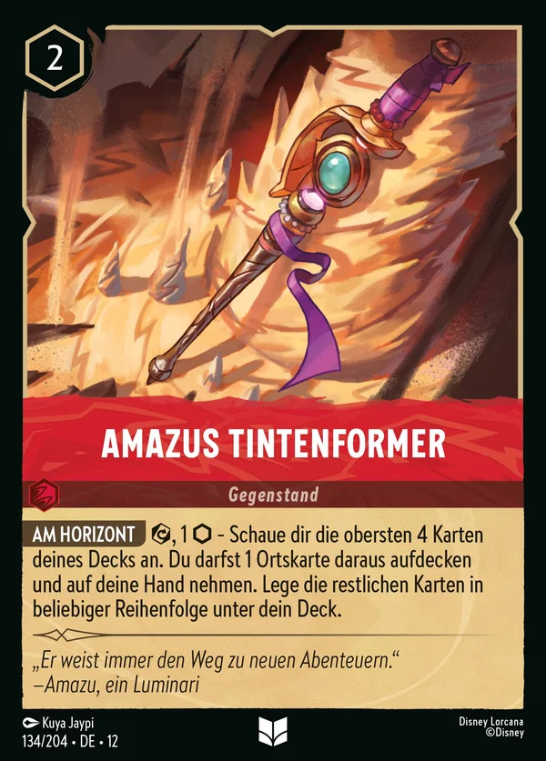 Amazus Tintenformer — Disney Lorcana Gegenstand card from Wilds Unknown