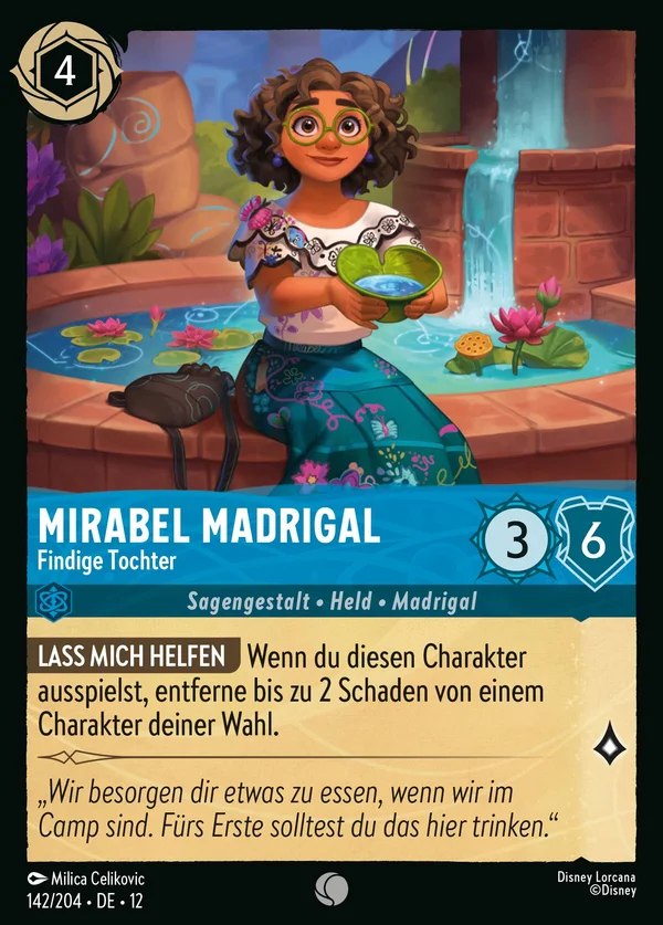Mirabel Madrigal - Findige Tochter — Disney Lorcana Charakter card from Wilds Unknown