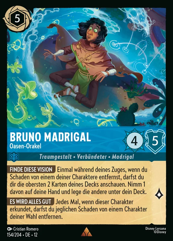 Bruno Madrigal - Oasen-Orakel — Disney Lorcana Charakter card from Wilds Unknown