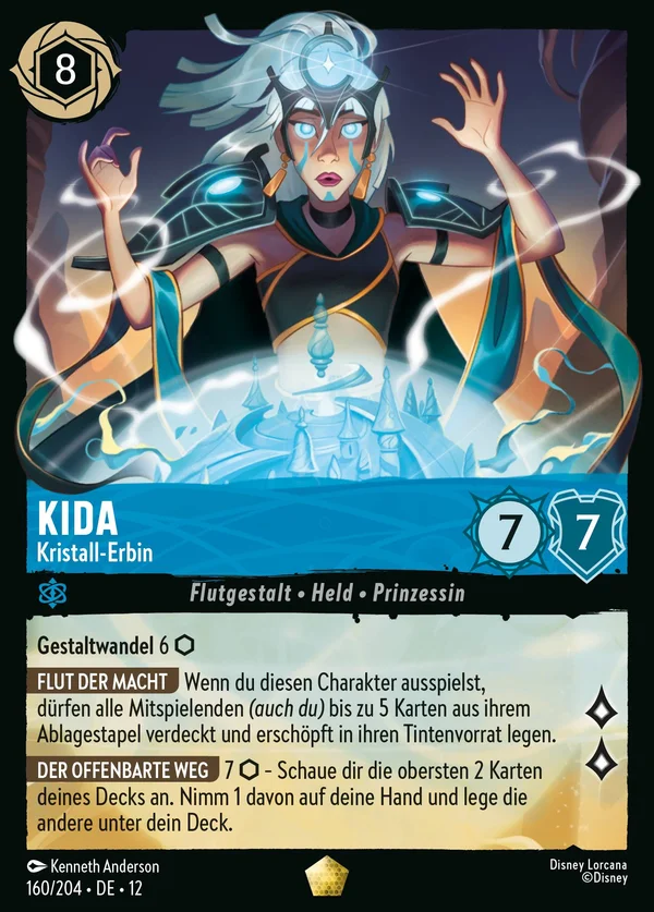 Kida - Kristall-Erbin — Disney Lorcana Charakter card from Wilds Unknown