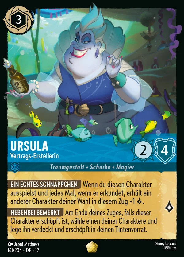 Ursula - Vertrags-Erstellerin — Disney Lorcana Charakter card from Wilds Unknown