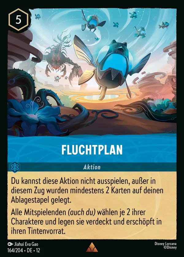 Fluchtplan — Disney Lorcana Aktion card from Wilds Unknown