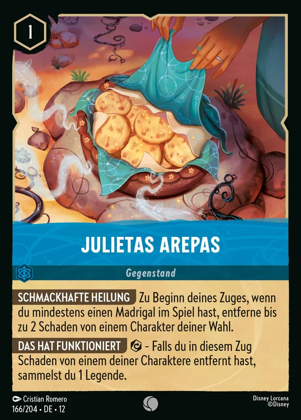 Julietas Arepas — Disney Lorcana Gegenstand card from Wilds Unknown