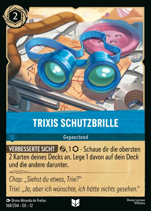 Trixis Schutzbrille — Disney Lorcana Gegenstand card from Wilds Unknown