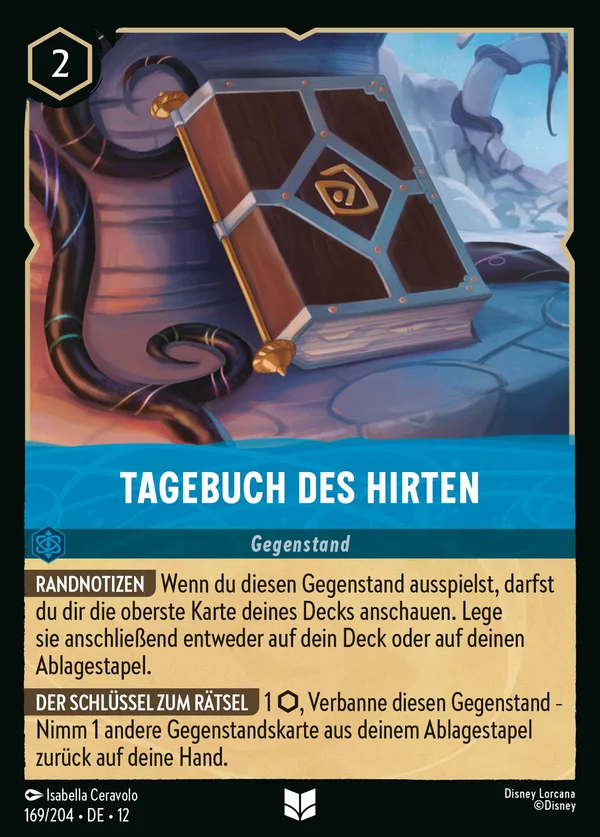 Tagebuch des Hirten — Disney Lorcana Gegenstand card from Wilds Unknown