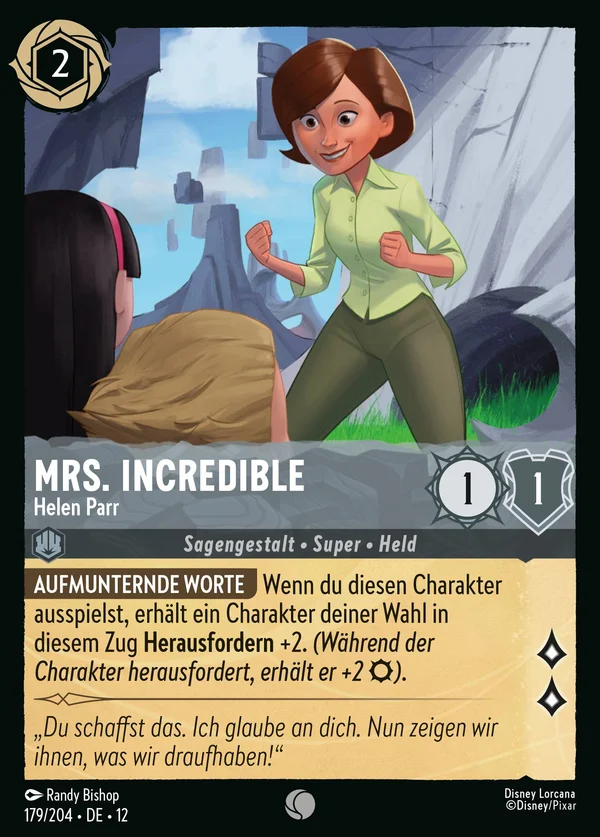 Mrs. Incredible - Helen Parr — Disney Lorcana Charakter card from Wilds Unknown