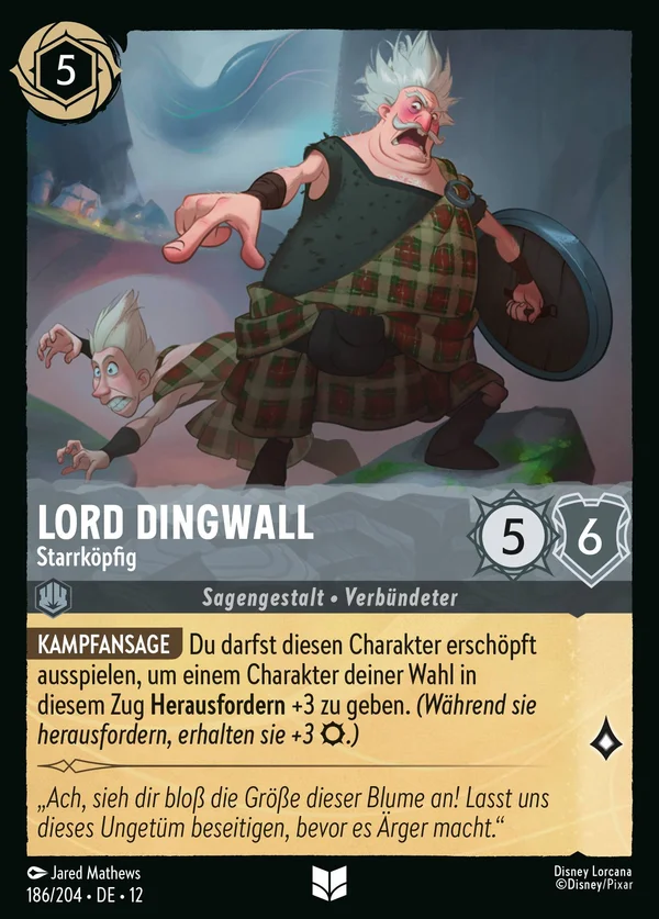Lord Dingwall - Starrköpfig — Disney Lorcana Charakter card from Wilds Unknown