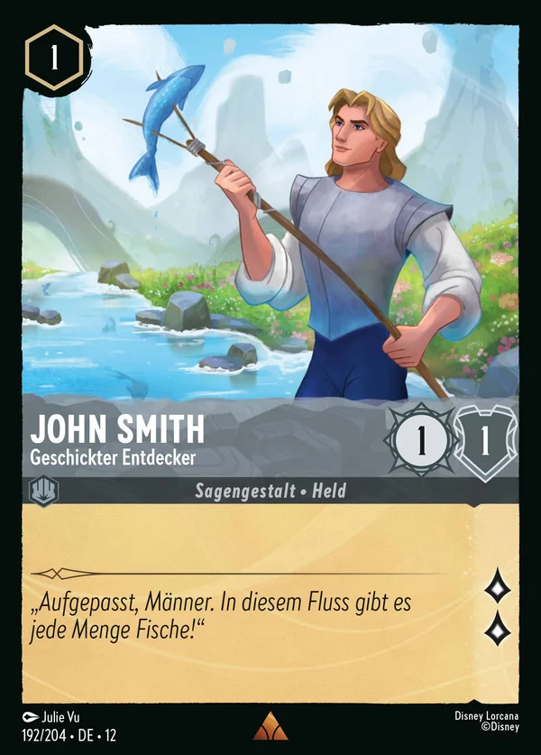 John Smith - Geschickter Entdecker — Disney Lorcana Charakter card from Wilds Unknown