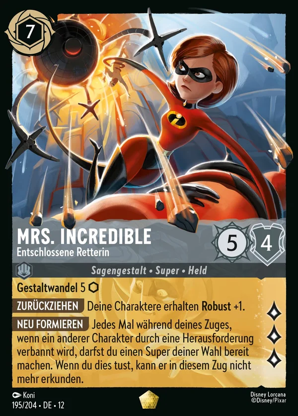 Mrs. Incredible - Entschlossene Retterin — Disney Lorcana Charakter card from Wilds Unknown
