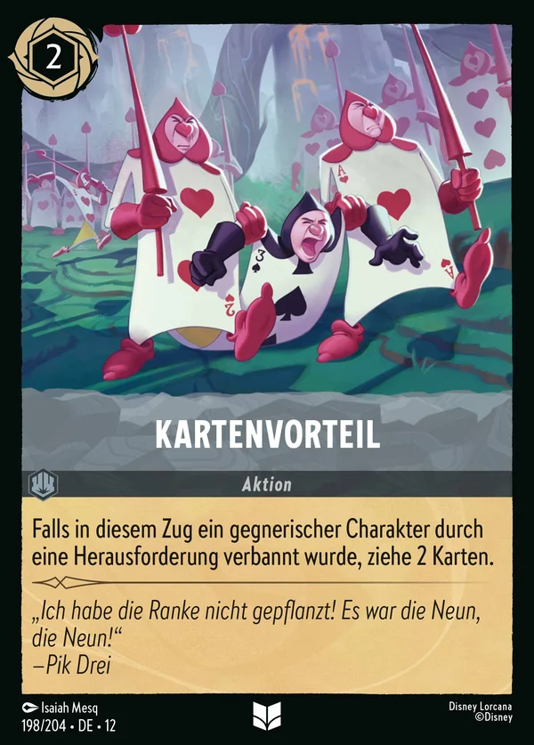 Kartenvorteil — Disney Lorcana Aktion card from Wilds Unknown
