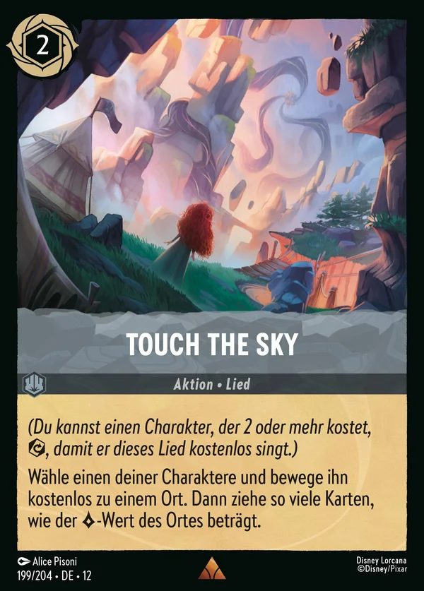 Touch the Sky — Disney Lorcana Aktion card from Wilds Unknown