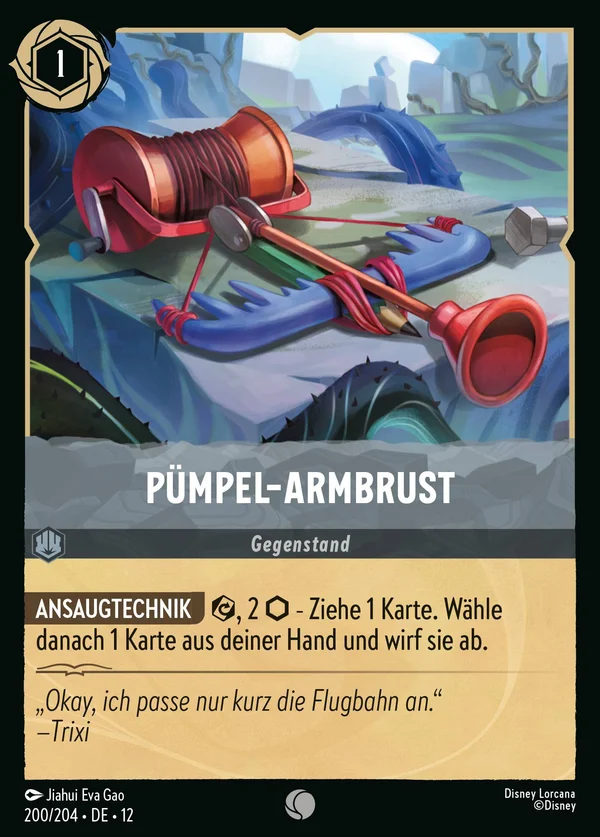 Pümpel-Armbrust — Disney Lorcana Gegenstand card from Wilds Unknown