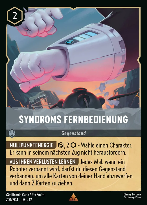 Syndroms Fernbedienung — Disney Lorcana Gegenstand card from Wilds Unknown