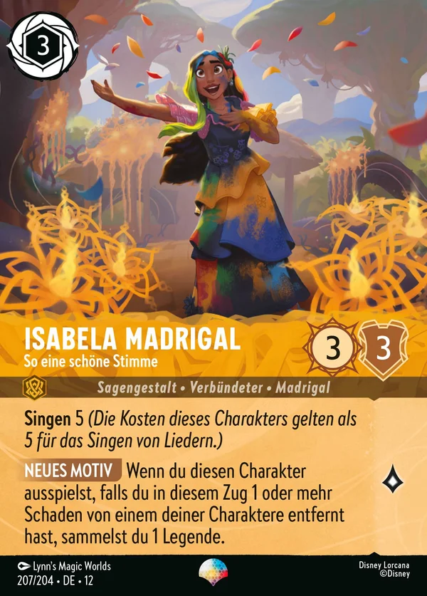 Isabela Madrigal - So eine schöne Stimme — Disney Lorcana Charakter card from Wilds Unknown