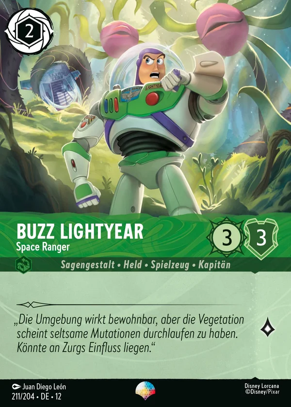 Buzz Lightyear - Space Ranger — Disney Lorcana Charakter card from Wilds Unknown