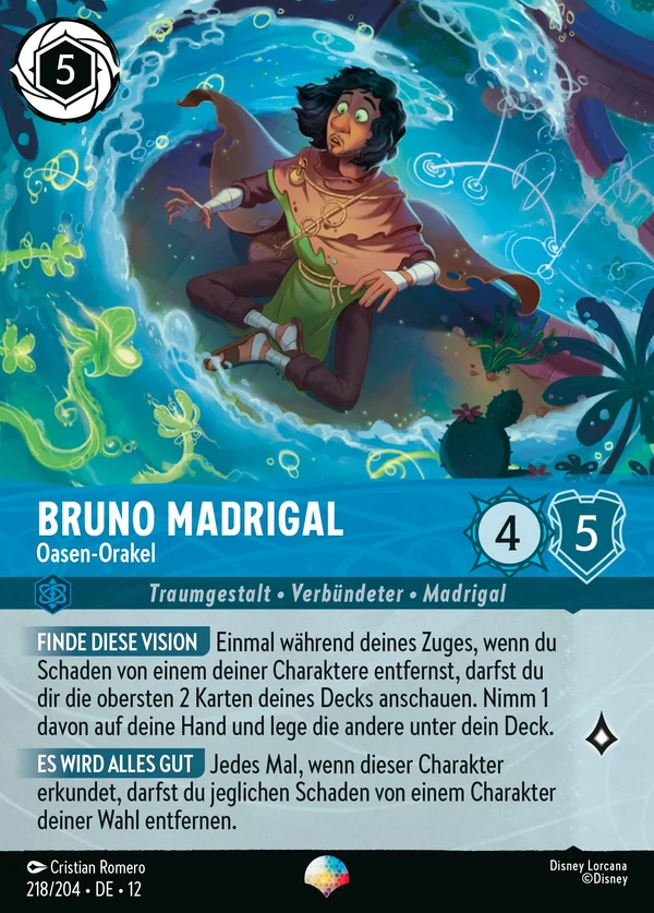 Bruno Madrigal - Oasen-Orakel — Disney Lorcana Charakter card from Wilds Unknown