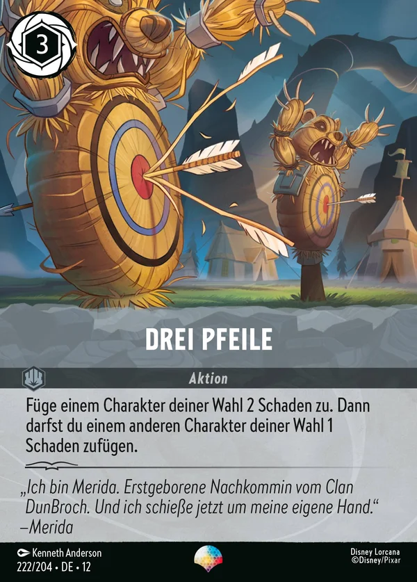 Drei Pfeile — Disney Lorcana Aktion card from Wilds Unknown