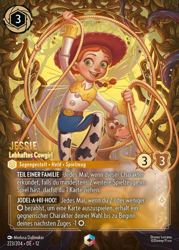 Jessie - Lebhaftes Cowgirl — Disney Lorcana Charakter card from Wilds Unknown