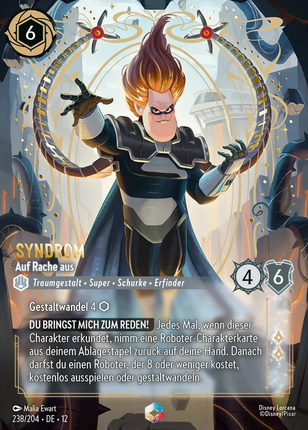 Syndrom - Auf Rache aus — Disney Lorcana Charakter card from Wilds Unknown