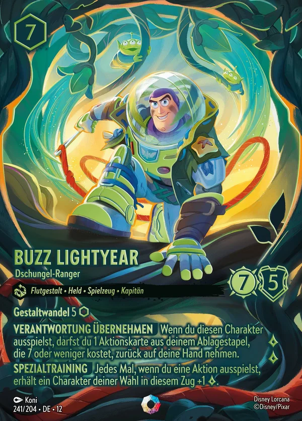 Buzz Lightyear - Dschungel-Ranger — Disney Lorcana Charakter card from Wilds Unknown