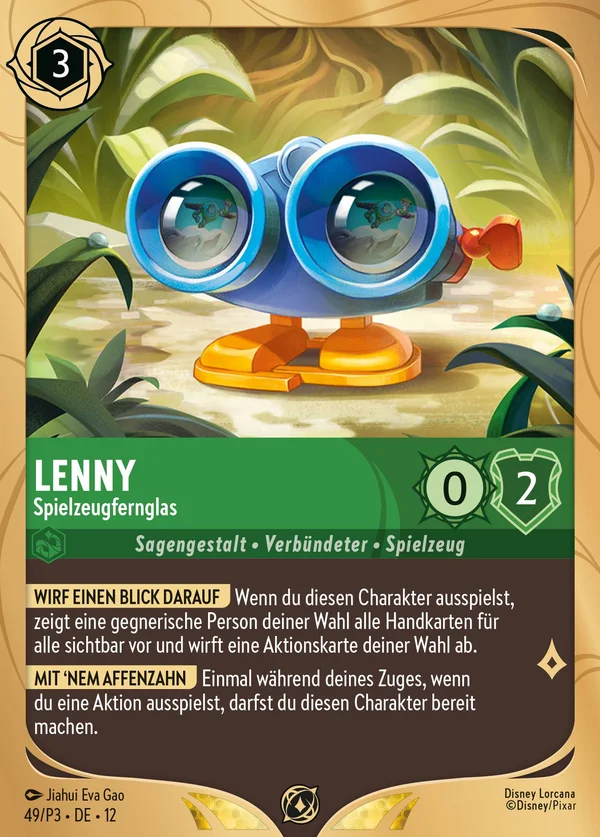 Lenny - Spielzeugfernglas — Disney Lorcana Charakter card from Wilds Unknown