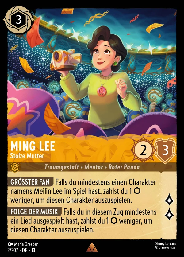 Ming Lee - Stolze Mutter — Disney Lorcana Charakter card from Attack of the Vine!