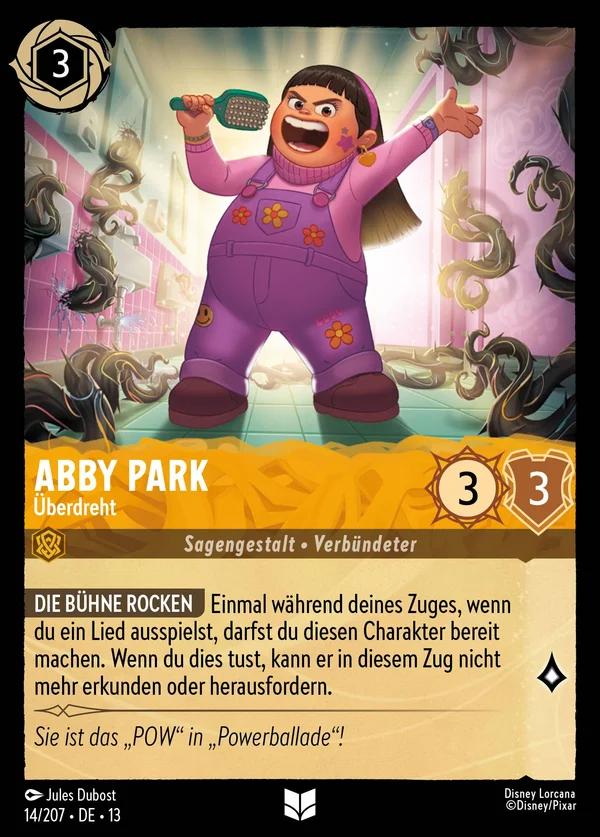 Abby Park - Überdreht — Disney Lorcana Charakter card from Attack of the Vine!