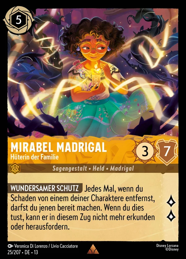 Mirabel Madrigal - Hüterin der Familie — Disney Lorcana Charakter card from Attack of the Vine!