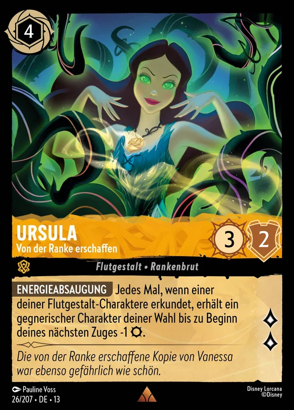 Ursula - Von der Ranke erschaffen — Disney Lorcana Charakter card from Attack of the Vine!